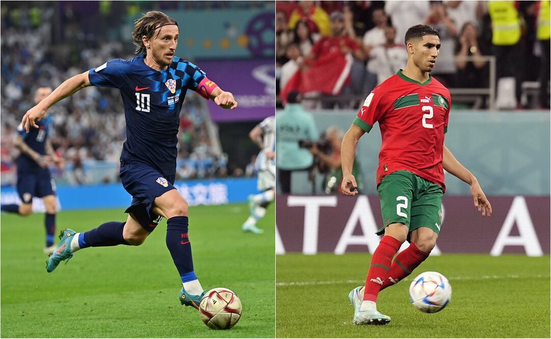 Luka Modrić y Achraf Hakimi, las estrellas de su selección. FOTO: ESPECIAL