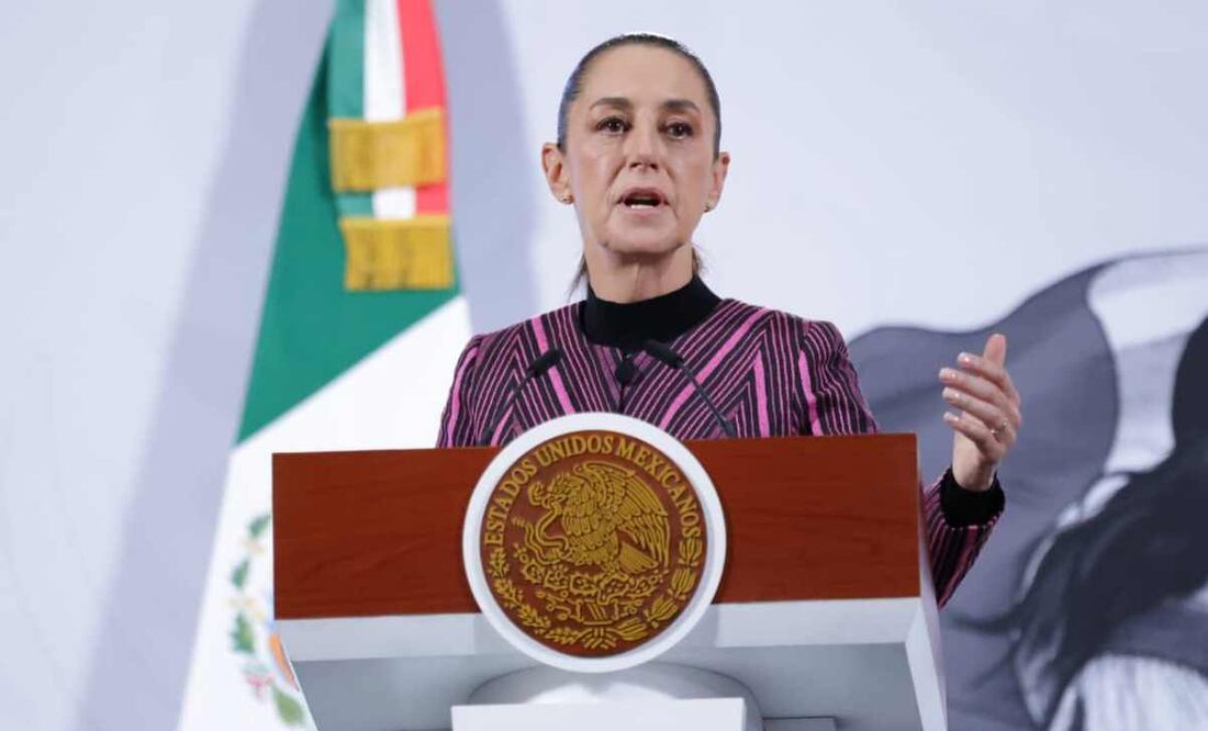 Claudia Sheinbaum, presidenta de México, durante la mañanera del 12 de noviembre del 2025. Foto: Fernanda Rojas/ EL UNIVERSAL