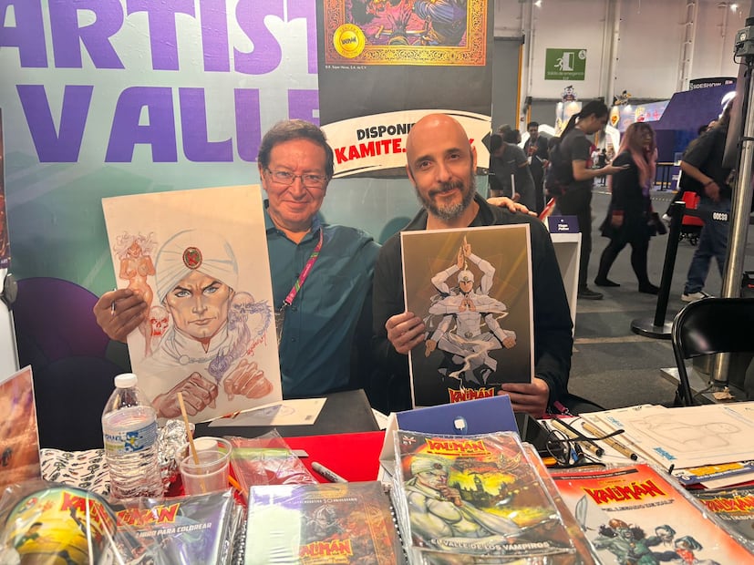 Los artistas explicaron los retos de mantener el legado de Kalimán, el héroe mexicano. Foto: Andrea Oliva