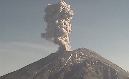 Volcán Popocátepetl presenta 75 eventos de periodo largo