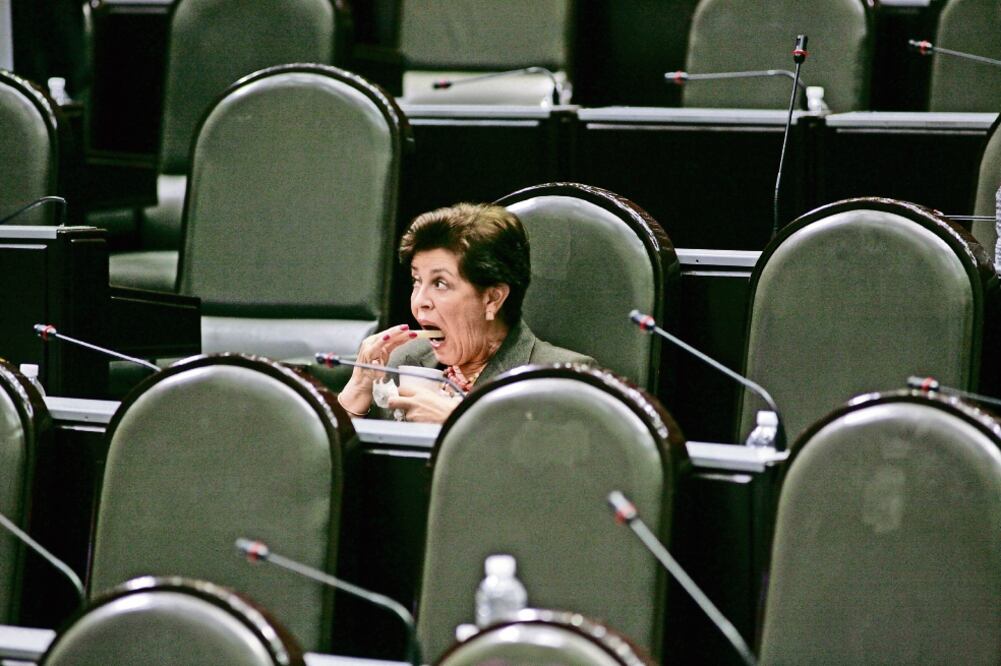 La Cámara de Diputados aceleró la discusión para aprobar el Presupuesto de Egresos de la Federación para 2016, cuya fecha límite es el próximo domingo; en la imagen, la legisladora Cecilia Romero, ex presidenta del PAN (IVÁN STEPHENS. EL UNIVERSAL)