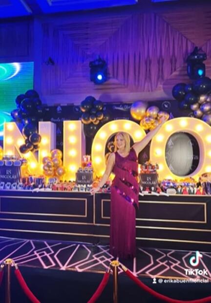 Erika Buenfil organiza tremendo reventón para Nicolás por sus 18 años