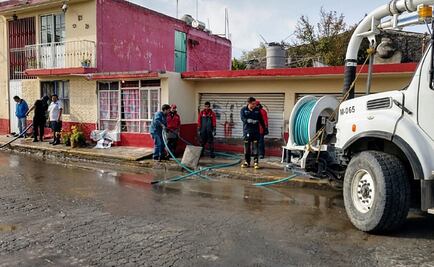 CAEM termina labores de limpieza en casas afectadas por lluvias en Tecámac
