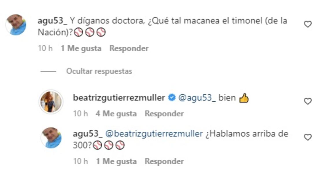“¡Hay porra!”: Beatriz Gutiérrez Müller apoya a su “novio” en juego con leyendas del beisbol