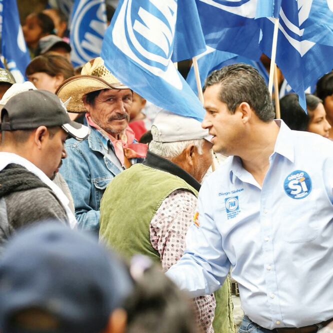 En la foto: Diego Sinhué, en la pasada campaña por la gubernatura de Guanajuato