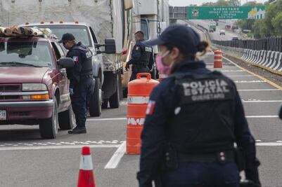 Instalan 9 filtros sanitarios en las carreteras de Querétaro