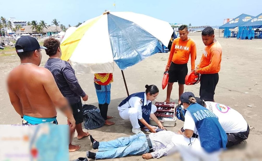 Además, los efectivos navales brindaron atención médica a una persona adulta que se encontraba en Playa Villa del Mar y presentaba una condición posterior a un episodio convulsivo. | Foto: Especial.