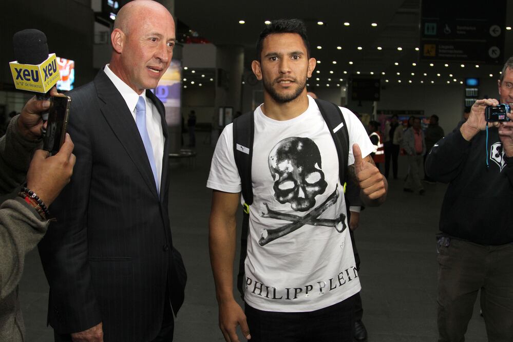 Carlos Mejía/ EL UNIVERSAL. Walter Montoya a su llegada a la CDMX.