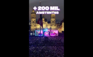 Concierto de 31 minutos en el Zócalo es todo un éxito; Clara Brugada reporta más de 200 mil asistentes