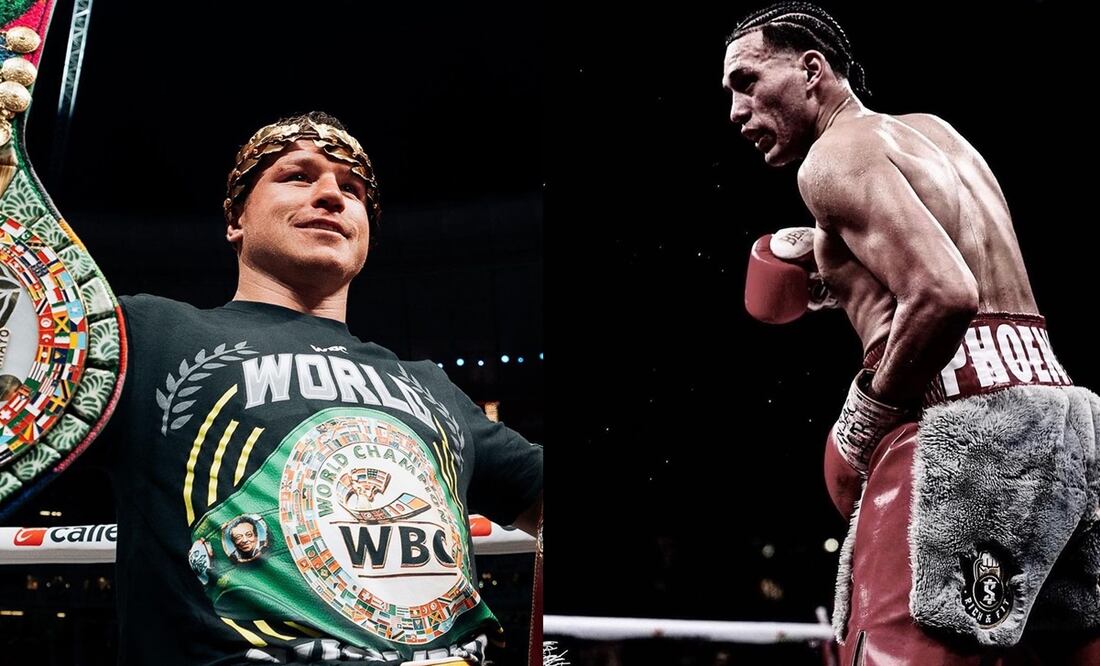 Canelo Álvarez y David Benavidez - Foto: Especial