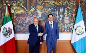 Velasco recibe a ministro de exteriores de Guatemala; acuerdan plan binacional 2027 sobre seguridad y movilidad humana