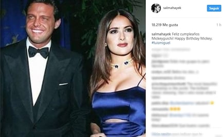 Salma Hayek desea feliz cumpleaños a Luis Miguel