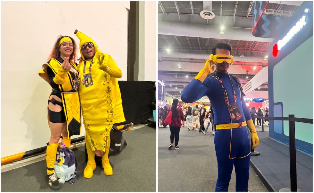 Los cosplay fueron un factor importante en el color del evento; uno de los personajes presente fue la característica llama del videojuego Fortnite. Foto: Andrea Oliva