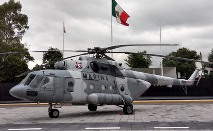 Cae helicóptero de la Marina en San Luis Potosí
