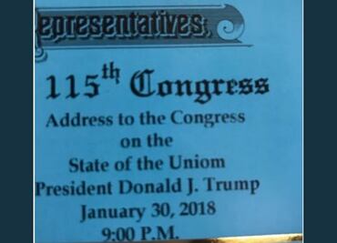 Legisladores se burlan de error en invitación a discurso de Trump