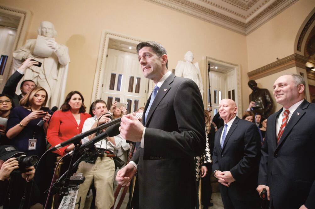 El presidente de la Cámara de Representantes, el republicano Paul Ryan, dijo que “le estamos devolviendo a la gente de este país su dinero”. (J. SCOTT. AP)