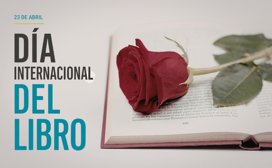 Día del Libro 2026: ¿por qué se regala un libro y una rosa HOY, 23 de abril?; conoce la razón. Foto: Canva