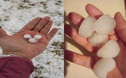 ¿Pelotas de golf, ping-pong y ciruelas? Internautas comparan tamaño del granizo que cayó en el EDOMEX