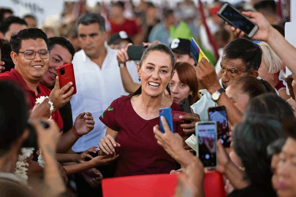 Claudia Sheinbaum, candidata presidencial de Morena, dijo de visita por Morelos que no se puede revivir el proyecto del aeropuerto de Texcoco, porque ya fue decretada área natural protegida. Foto: Diego Simón Sánchez | El Universal