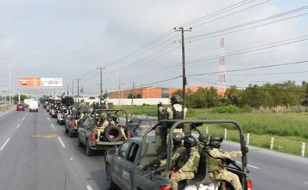 Llega convoy con más de 30 unidades del Ejercito a Reynosa, Tamaulipas