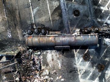 FOTOS: Explosión de pipa en carretera de Tabasco causa destrozos y pánico en la población