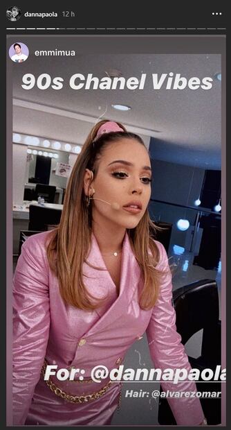 En rosa, el look Danna Paola impacta en La Academia