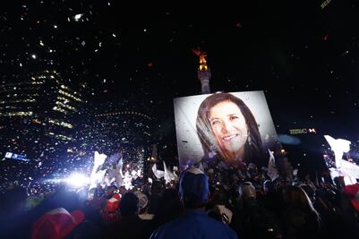 Arranca Margarita campaña en el Ángel entre cuestionamientos