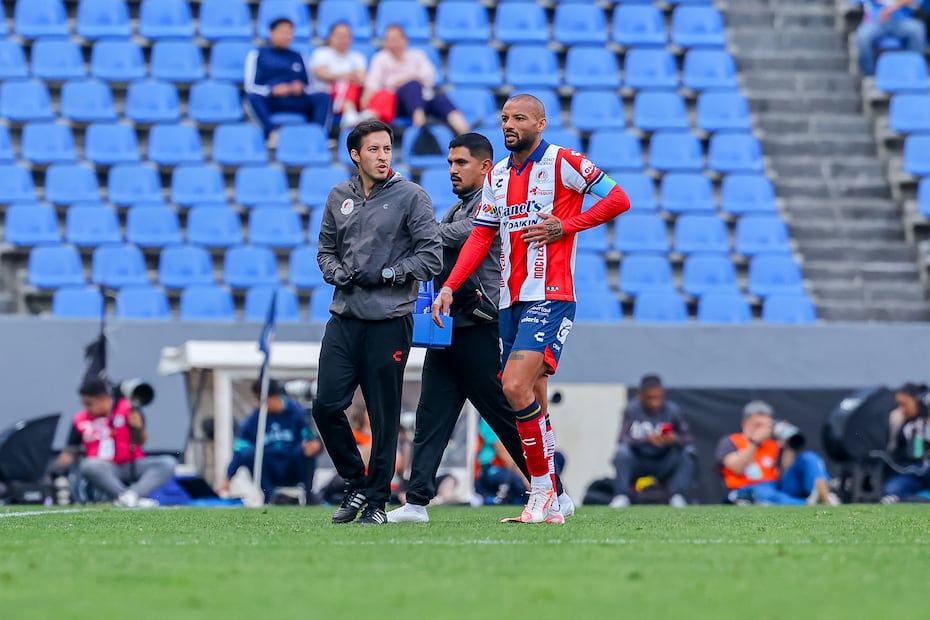 Joao Pedro no marcó gol en el último partido del Atlético San Luis y permitió que otros delanteros se le acercaran en la cima de la tabla de goleo / FOTO: Imago7