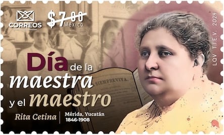 Rinden homenaje al magisterio de México con timbre postal y billete de lotería 