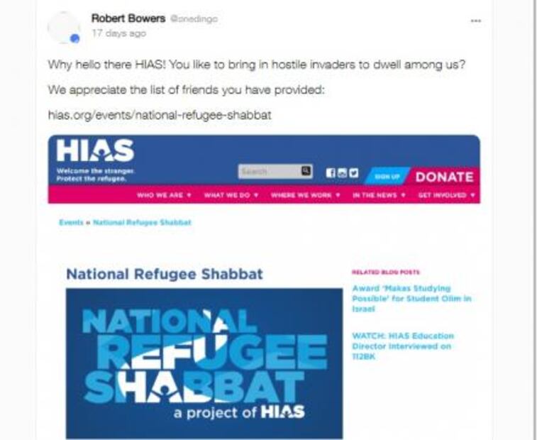 “No importa qué piensen. Aquí voy” escribió tirador de sinagoga en Pittsburgh