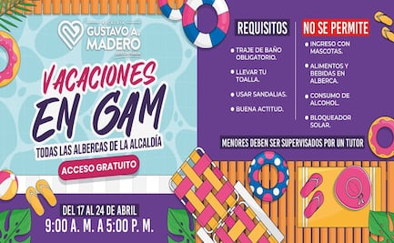 Semana Santa 2025: albercas de GAM serán gratuitas este fin de semana; ubicaciones, horarios y todo lo que debes saber para ir a echarte un chapuzón 
