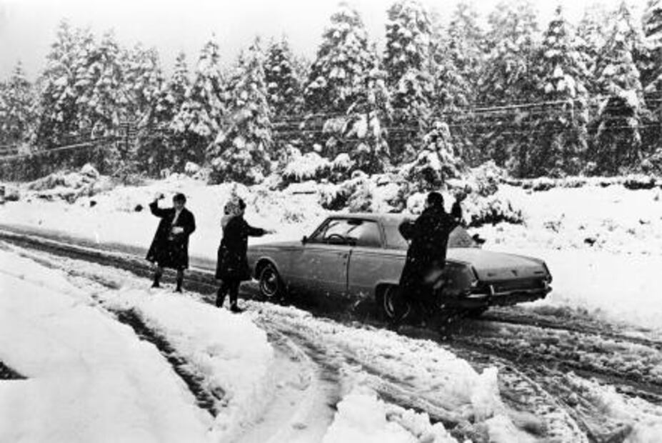La nevada que cubrió de blanco a la capital