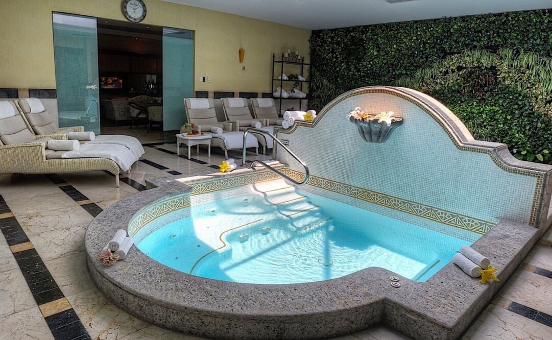 El spa del hotel Marquis tiene alberca, sauna y vapor. Foto: Marquis Reforma