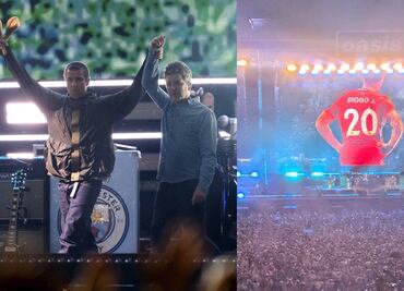 Oasis rinde homenaje a Diogo Jota; le dedican "Live Forever" al futbolista de Liverpool