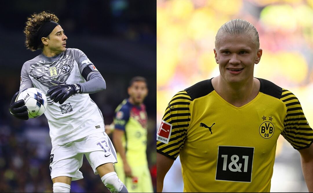 Guillermo Ochoa, portero del América y Erling Haaland, nuevo delantero del Manchester City - FOTO: Especial