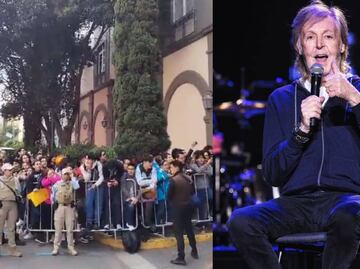 Fans de Paul McCartney le llevan serenata, horas antes del primer concierto en México
