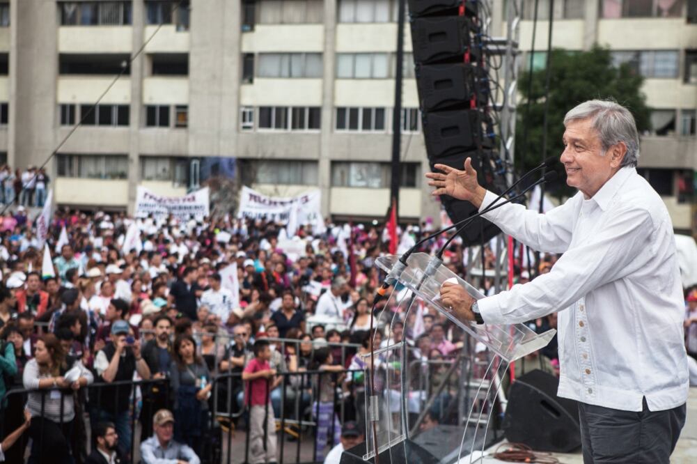 Andrés Manuel López Obrador afirma que el crecimiento de su partido se logró sin comprar votos (ARCHIVO. EL UNIVERSAL)