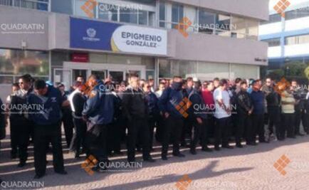 Paran labores policías municipales de Querétaro