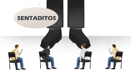 "Sentados y quietos" es la orden del sexenio