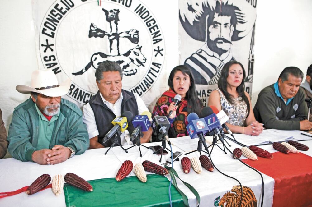 Representantes indígenas explicaron que la constructora se comprometió a dar un porcentaje del costo del peaje para conformar un fideicomiso. Foto: JORGE ALVARADO. EL UNIVERSAL