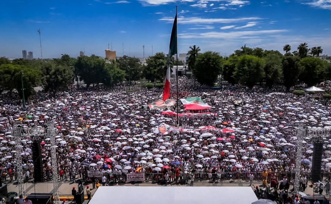 Más de 45 mil sinaloenses muestran su apoyo a Sheinbaum. Foto: especial