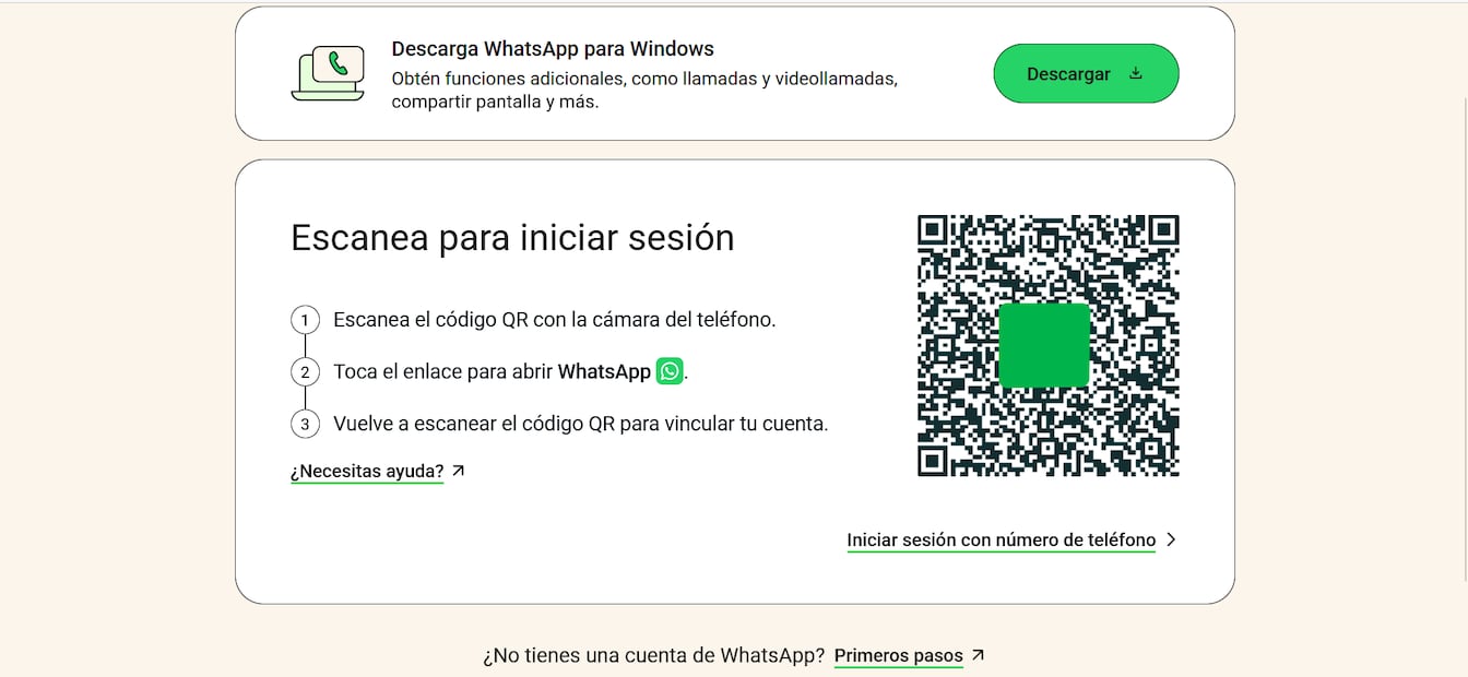 Si fuiste hackeado, ingresa a WhatsApp Web para recuperar tu cuenta rápidamente. Foto: Captura de pantalla