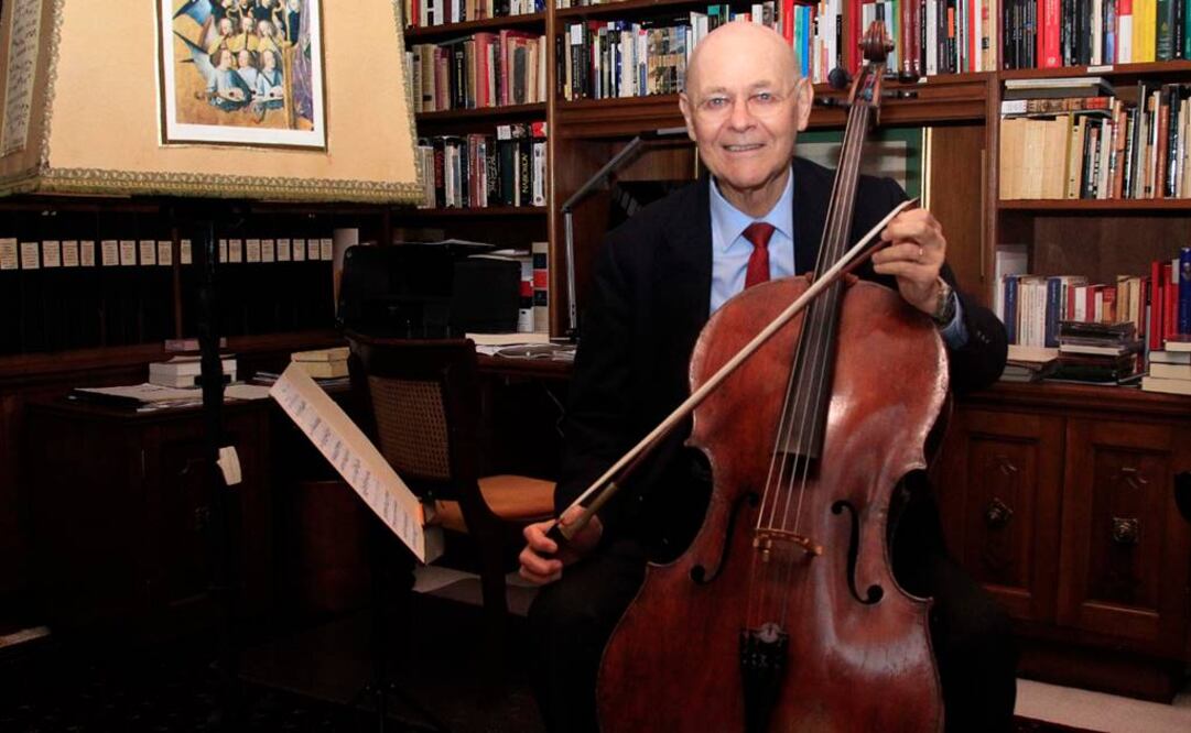 Carlos Prieto, quien ha grabado más de 90 obras para violonchelo y ha escrito nueve libros. Foto: EL UNIVERSAL