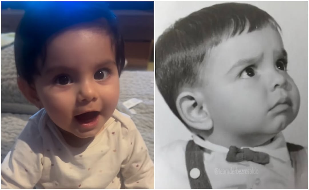 Tessa y Eugenio Derbez. La nieta del actor cada vez se pare más a él.