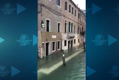 Así se ve Venecia bajo el agua