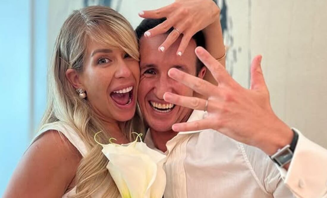 Carmen Aub y su esposo Iván Sikic, quien es artista peruano. Foto: Instagram oficial.