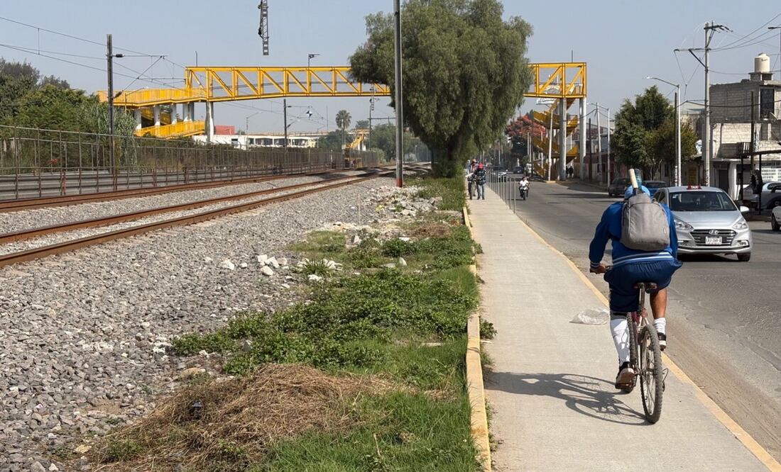 Tiene apenas 2 años ciclovía que será demolida por Tren México–Querétaro. Foto: Arturo Contreras