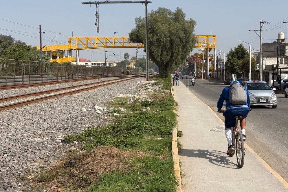 Tiene apenas 2 años ciclovía que será demolida por Tren México–Querétaro. Foto: Arturo Contreras