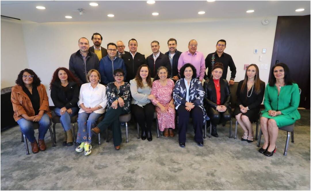 Omar García Harfuch y diputados de Morena. Foto: Especial