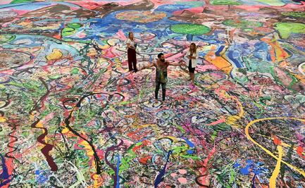 La pintura del tamaño de dos estadios de fútbol que busca romper récord mundial